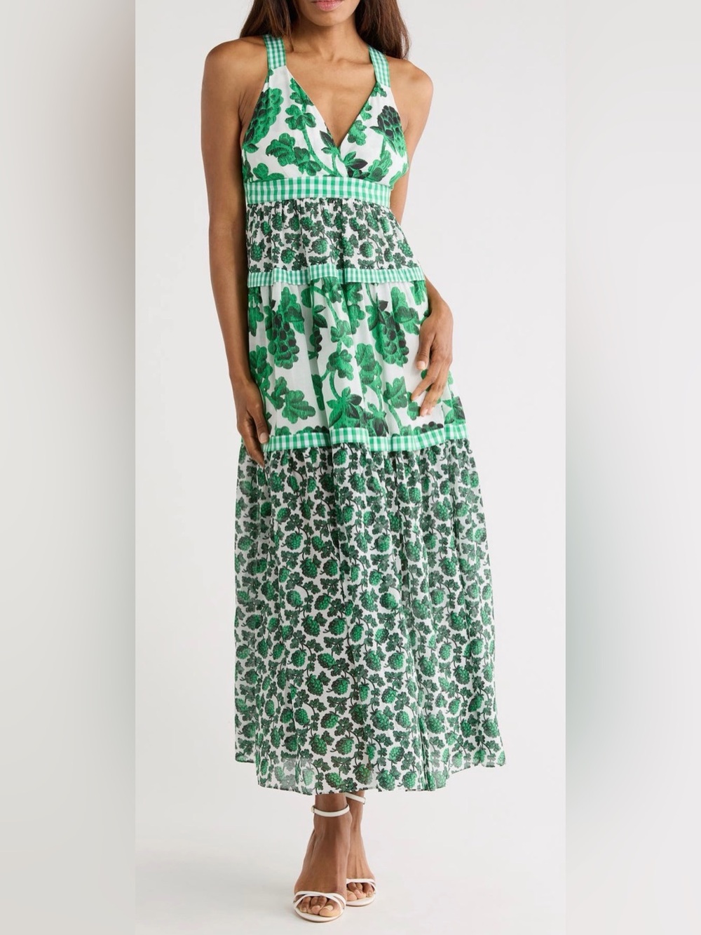Diane von Furstenberg Josephine Cotton & Silk Blend Maxi Sundress